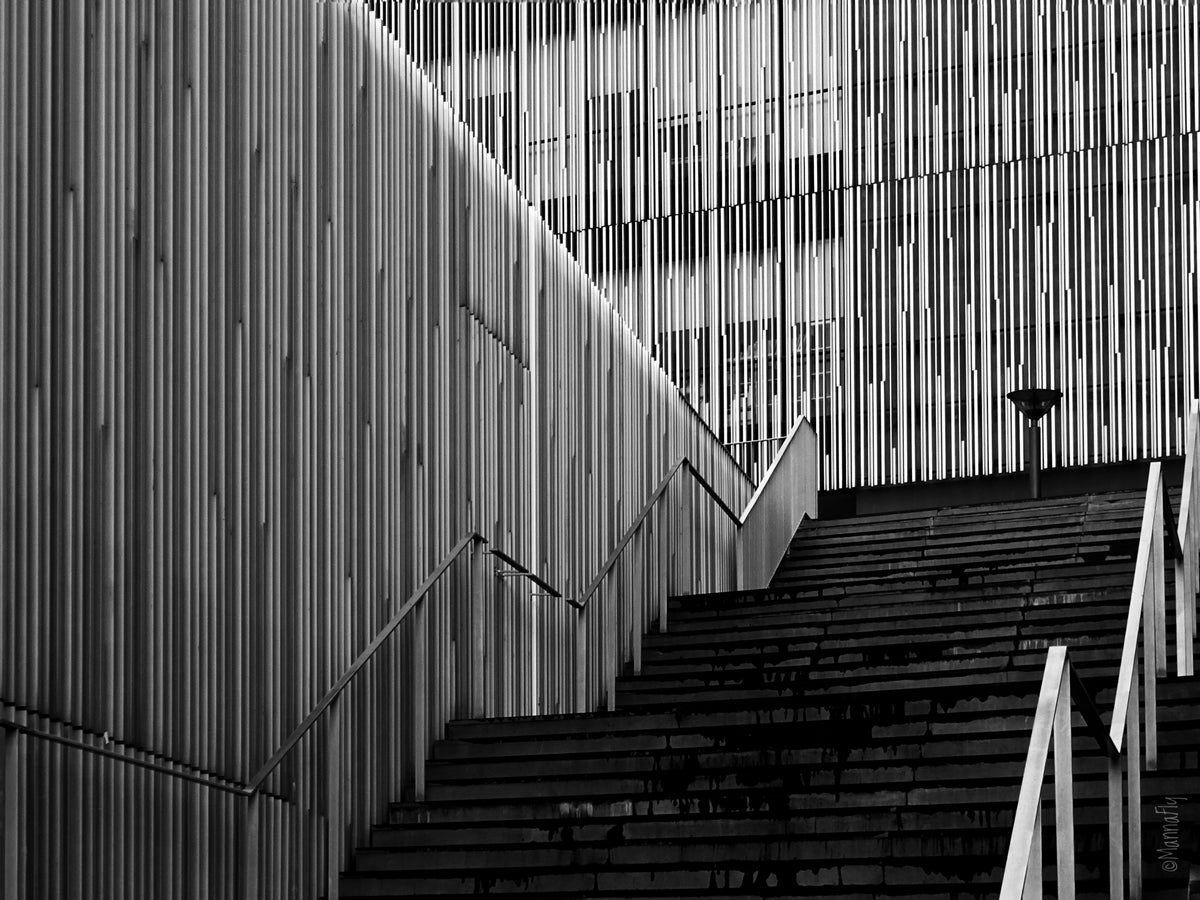 Black Stair Poster och Canvastavla