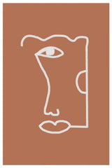 Abstract Head No2. Poster och Canvastavla