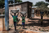 Water supply in a village in Benin Poster och Canvastavla