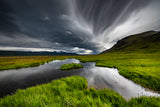 Stormy Iceland lake Poster och Canvastavla