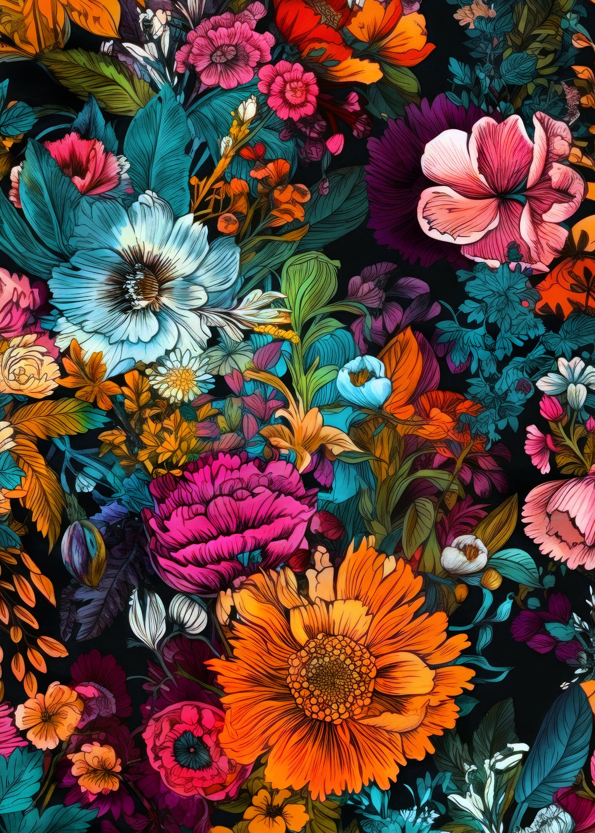 Meadow flowers 6 Poster och Canvastavla