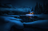 Cozy House Poster och Canvastavla