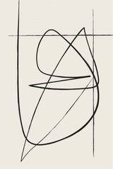 Beige Lines Poster och Canvastavla