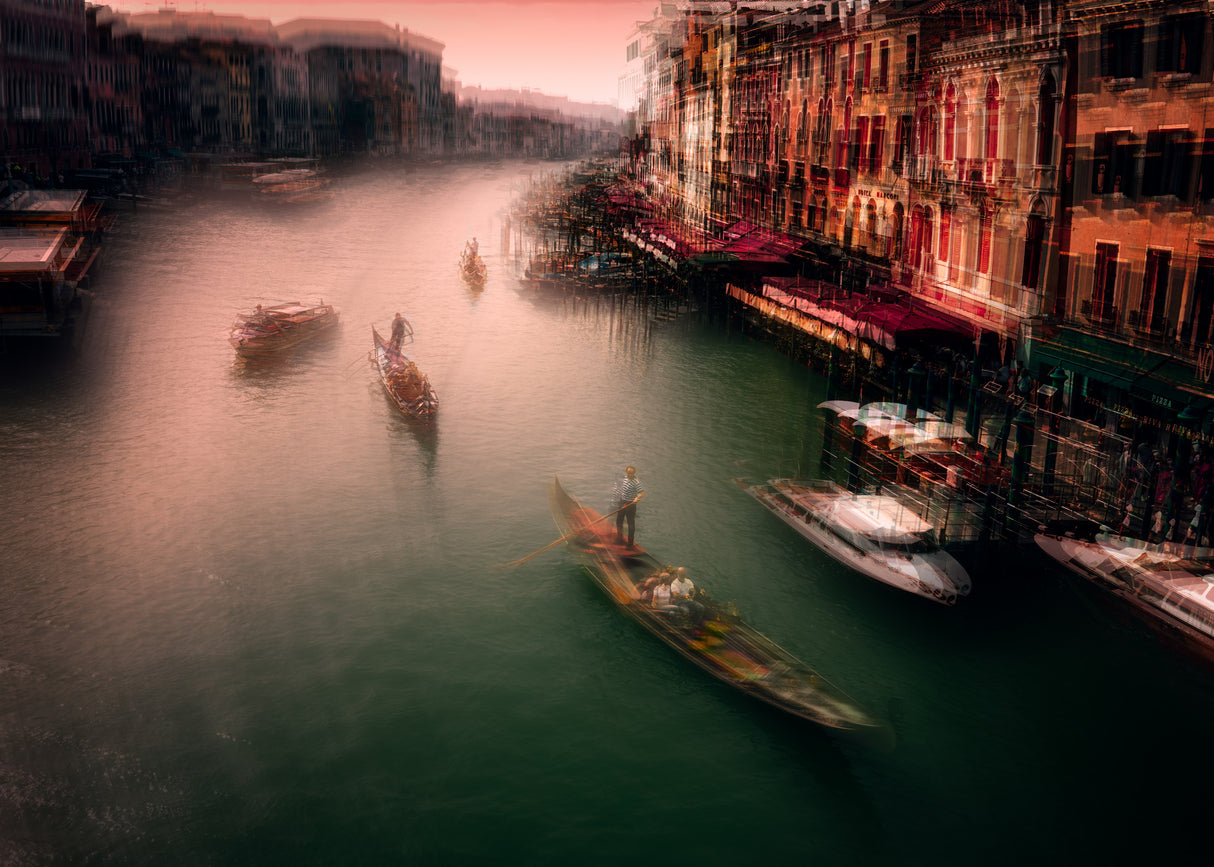 Gondola Tours In Venice Poster och Canvastavla