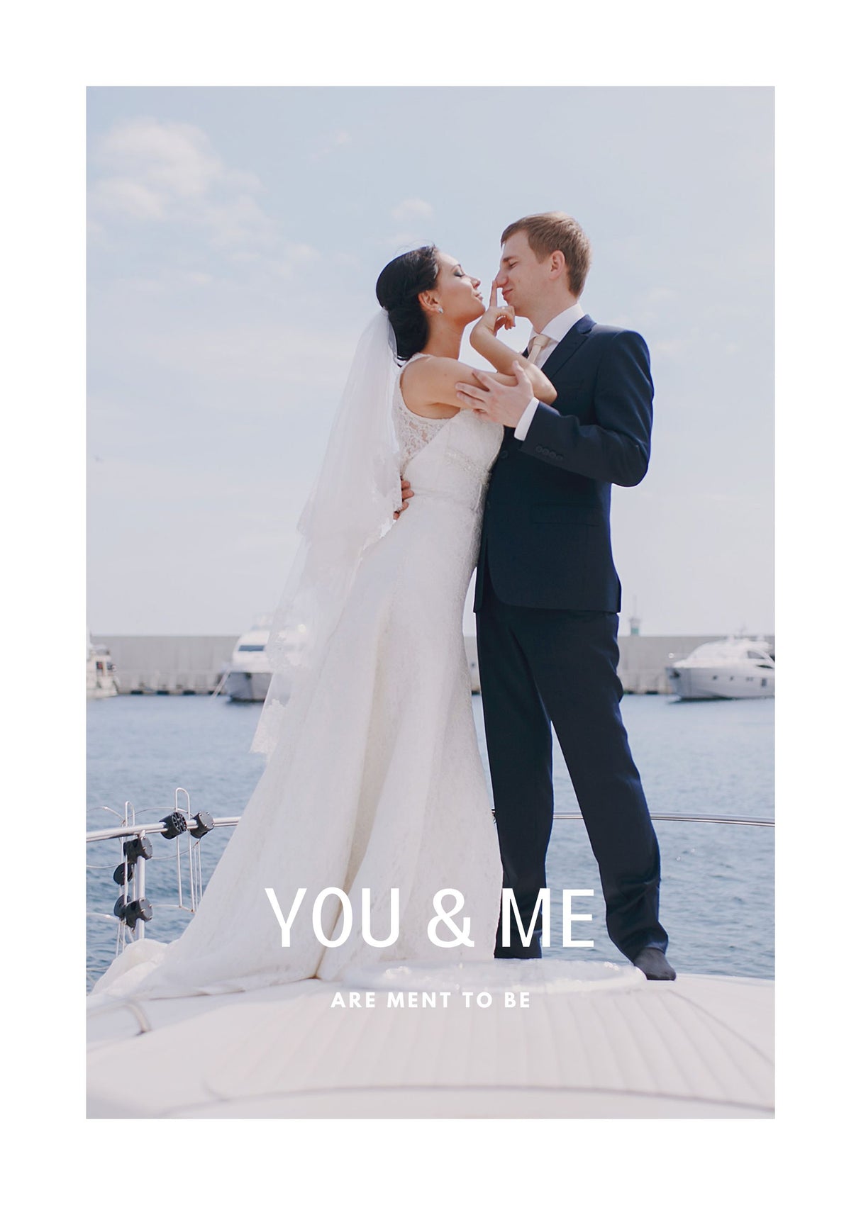 Framkalla: alla hjärtans dag present "You & me - are ment to be" Min Poster