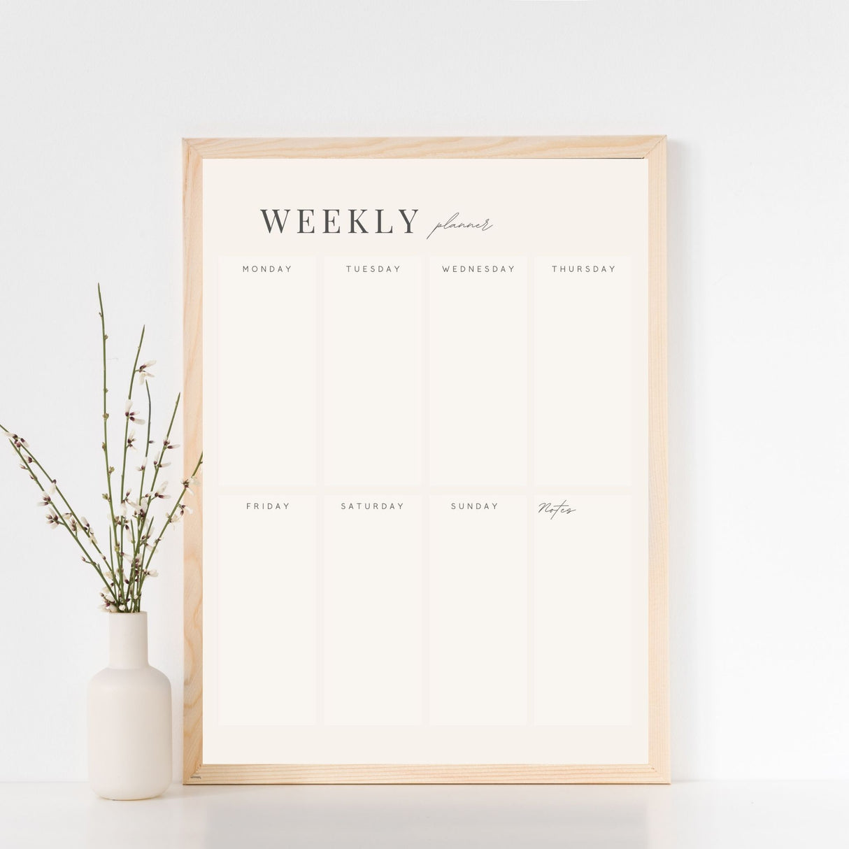 Weekly Family Planner Poster