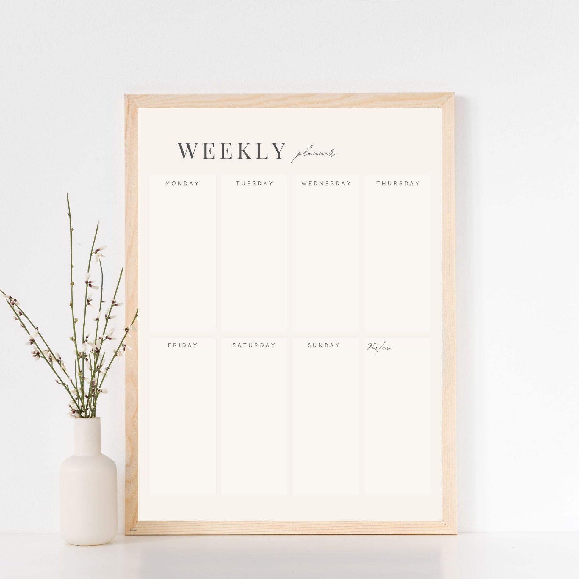 Weekly Family Planner Poster