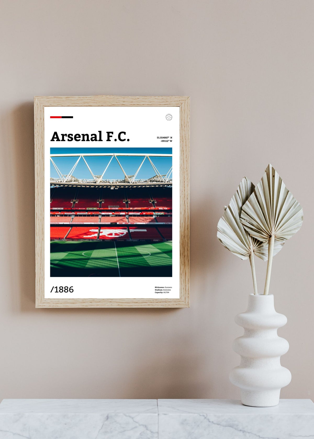 Arsenal Emirates stadium poster