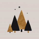 Xmas Trees & Stars Poster och Canvastavla