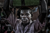 In a market in Benin. Poster och Canvastavla