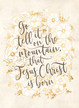 Go tell it on the mountain - vintage vanilla Poster och Canvastavla
