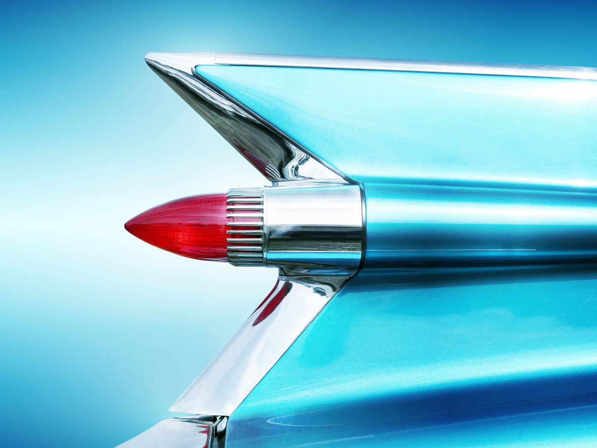 US classic car 1959 Sedan Deville tail fin abstract Poster och Canvastavla