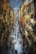 Traffic in the city Poster och Canvastavla
