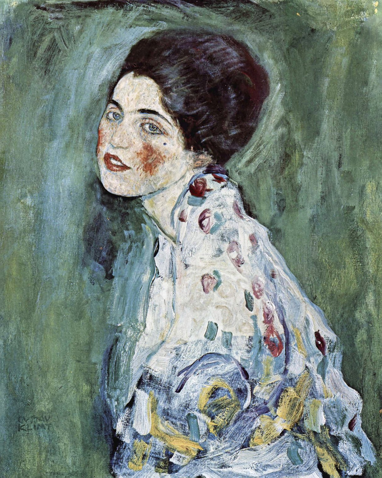 Porträt Einer Dame (1916–1917) Poster och Canvastavla
