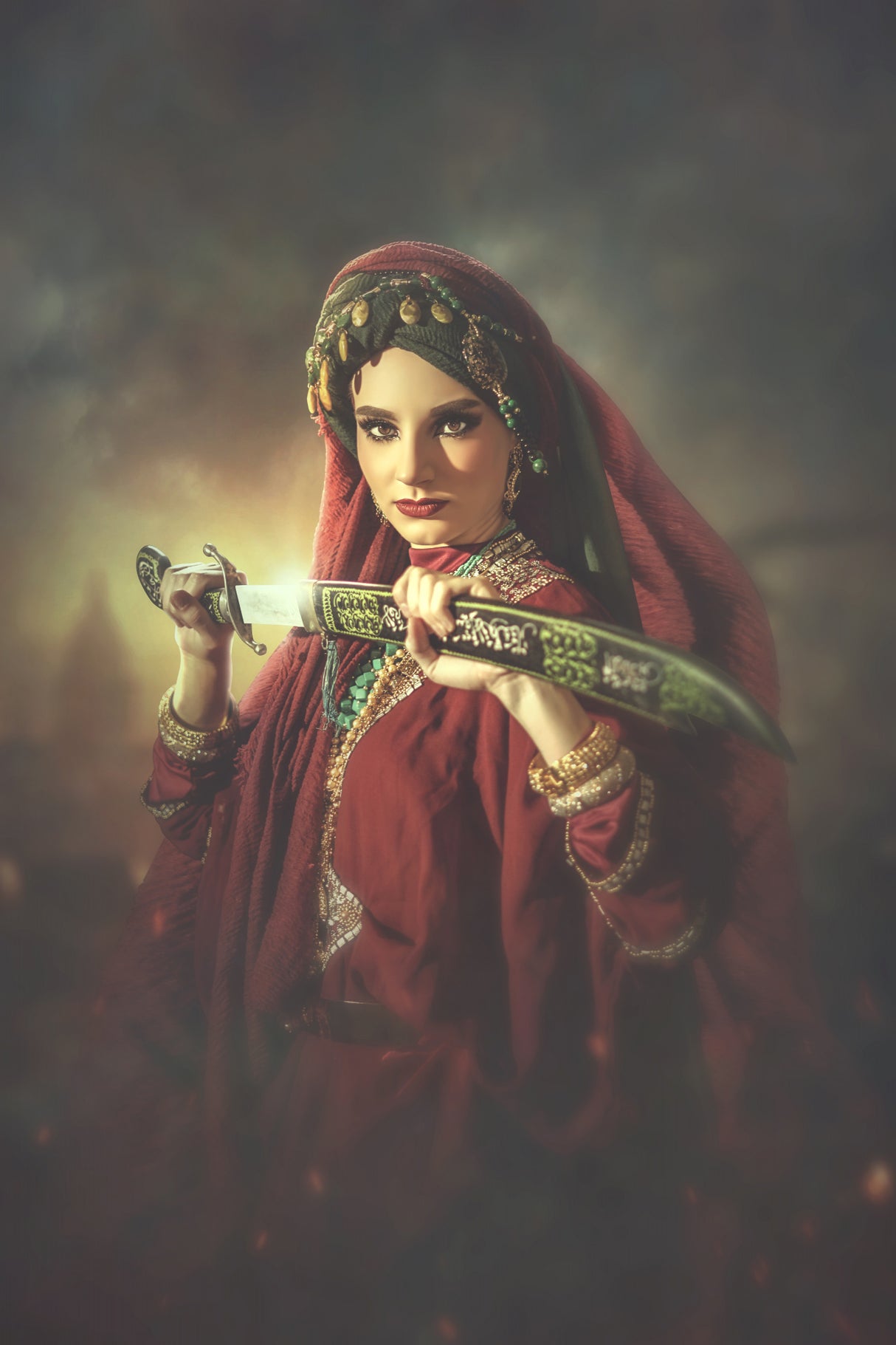 sword girl Poster och Canvastavla