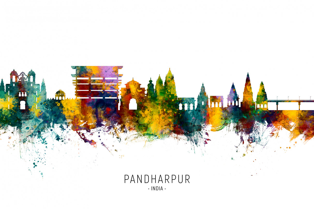 Pandharpur Skyline India Poster och Canvastavla