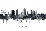 Plymouth England Skyline Poster och Canvastavla