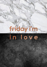 Friday I'm In Love Quote Poster och Canvastavla