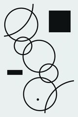 Minimal Shapes #1 Poster och Canvastavla