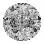 Candy Blooms &amp; Crown Black &amp; White Poster och Canvastavla