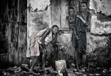 In a surmi tribe village Poster och Canvastavla