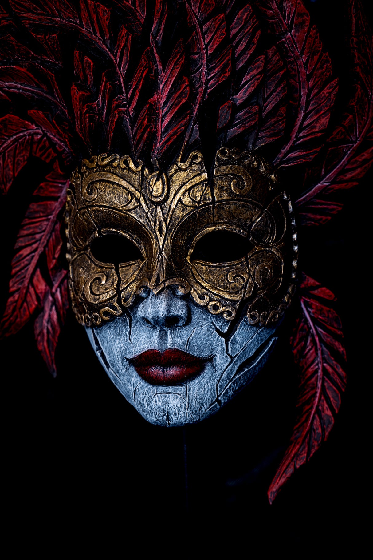 Where does the mask begin and end? Poster och Canvastavla