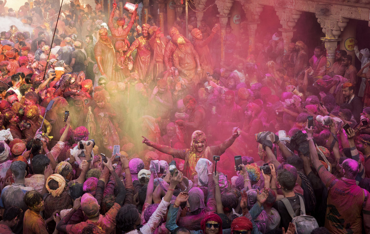 Holi Nandgaon Poster och Canvastavla