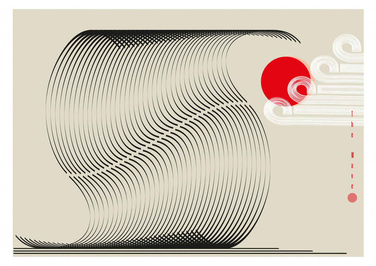 The Wave  Biscuit - Black Poster och Canvastavla