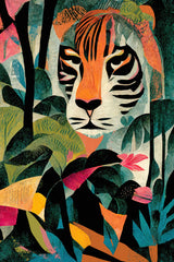 Jungle Tiger Poster och Canvastavla
