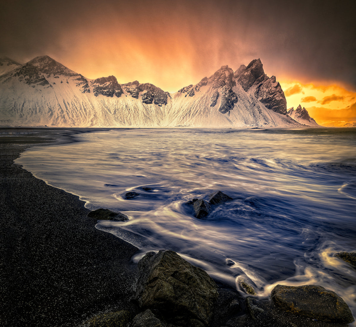 ICELAND, VESTRAHORN-6289B Poster och Canvastavla