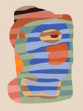 Colorful Pebble Abstract Poster och Canvastavla
