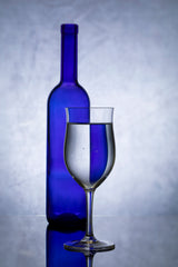 Blue Glass Poster och Canvastavla