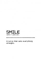Quote Smile Curve Poster och Canvastavla