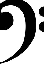 Big bass clef 1 Poster och Canvastavla