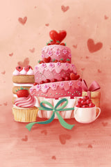Pink Cake Poster och Canvastavla