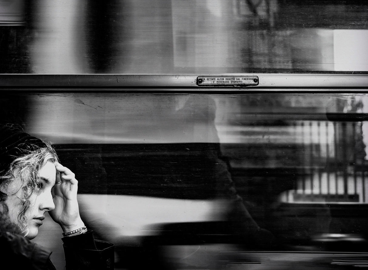 A passenger on the train Poster och Canvastavla