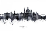 Valletta Malta Skyline Poster och Canvastavla