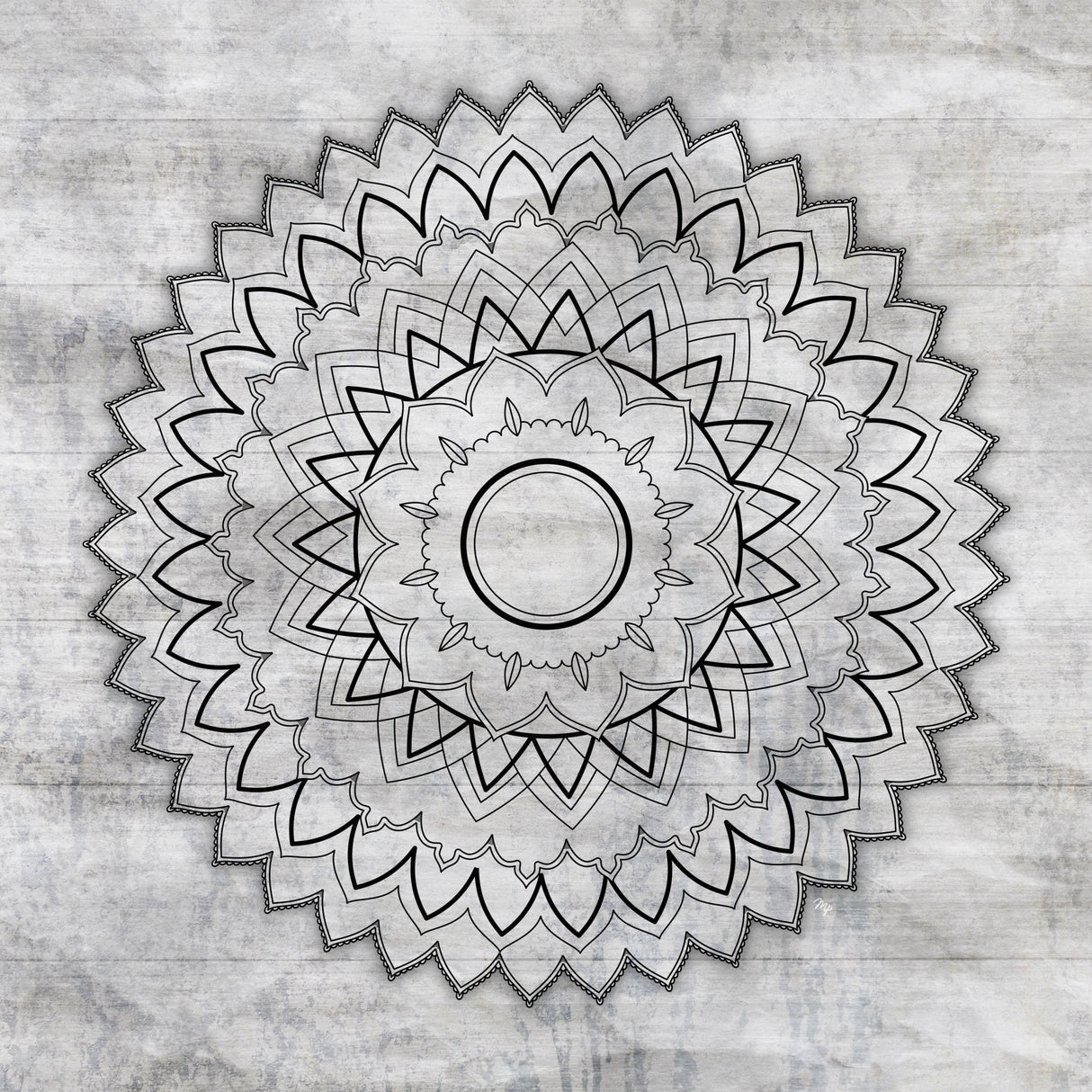 Mandala Poster och Canvastavla