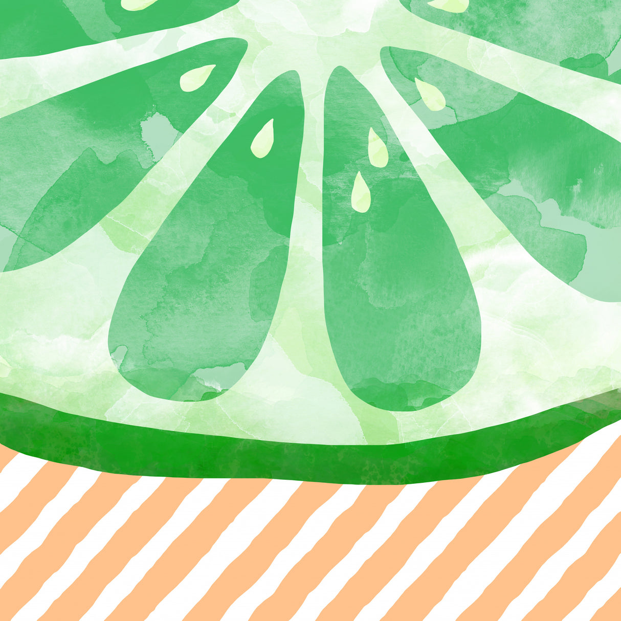 Lime Abstract Poster och Canvastavla