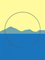 Mediterranean Blue and Yellow Poster och Canvastavla