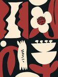 Botanical Collage Poster och Canvastavla