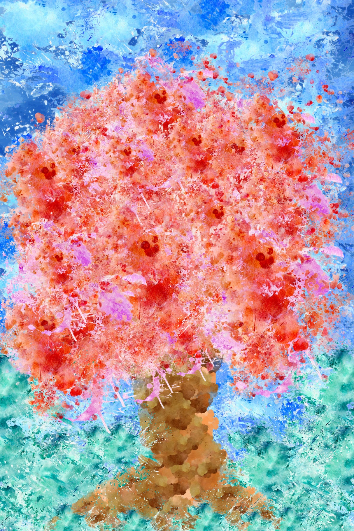 Nirvana tree Poster och Canvastavla