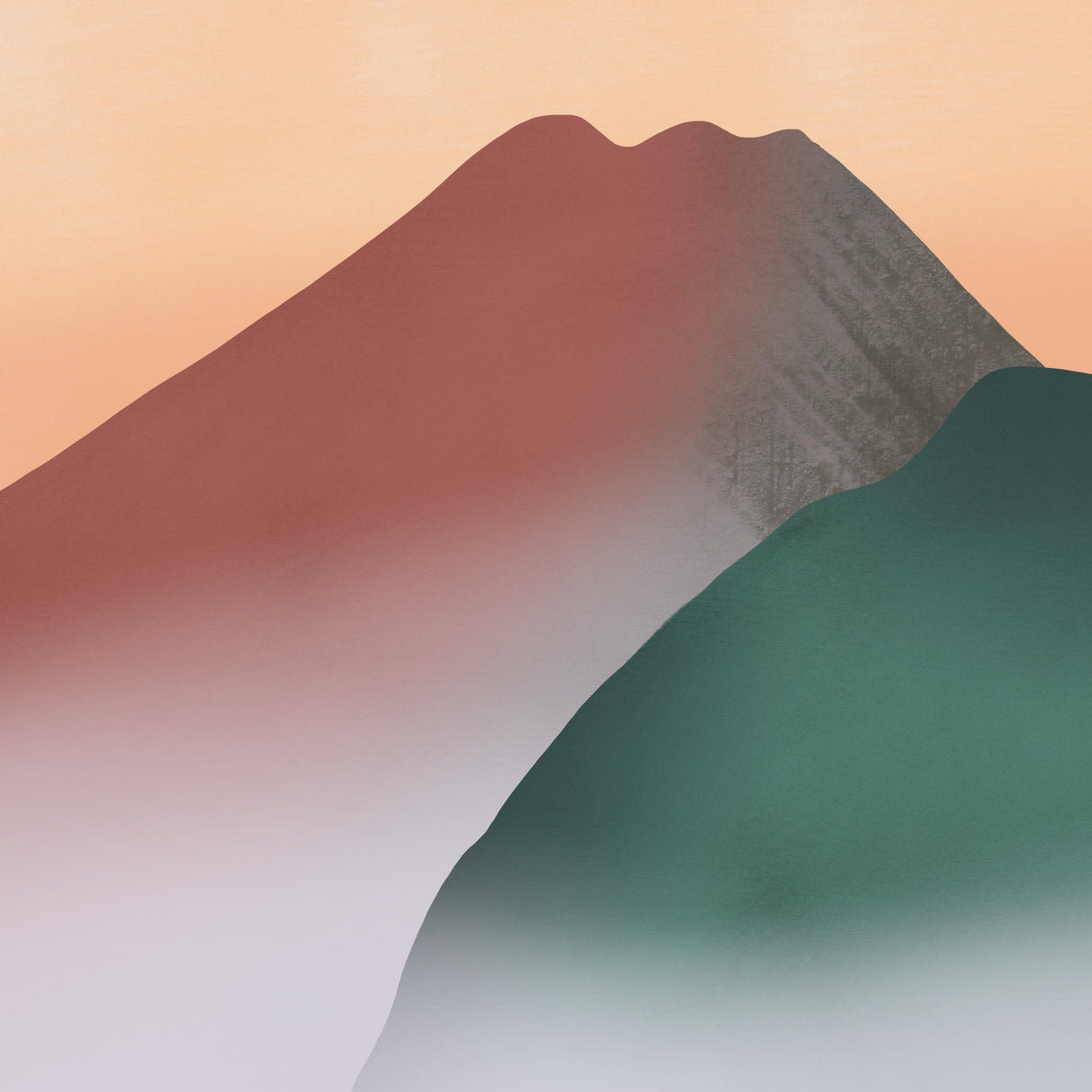 Volcanic Mountain Poster och Canvastavla