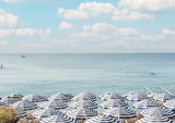 French Riviera Beach Umbrellas II Poster och Canvastavla