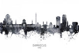 Damascus Syria Skyline Poster och Canvastavla