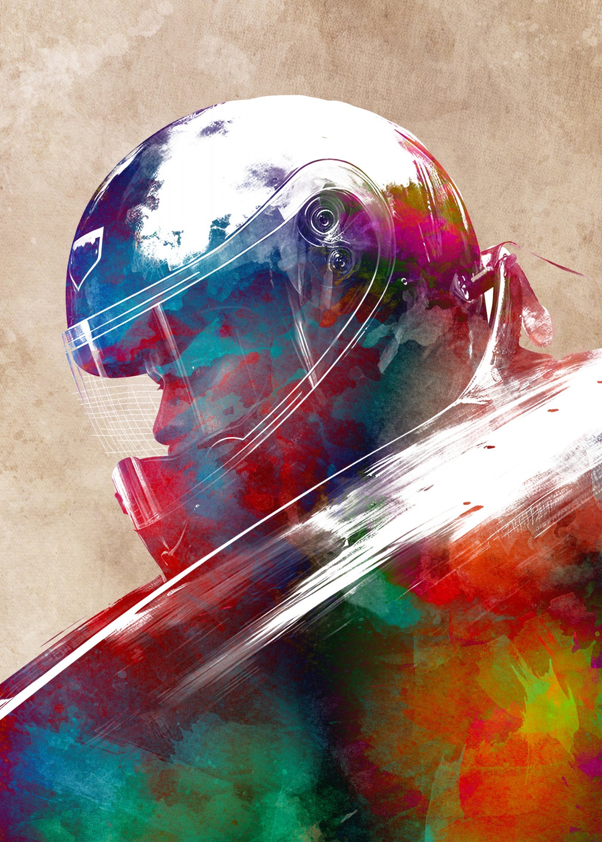 Bobsleigh sport art Poster och Canvastavla