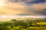 Podere Belvedere's Sunrise Poster och Canvastavla
