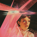 Prismatic Space Babe Collage Art Poster och Canvastavla