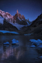 Laguna Torre - A Frozen Night Poster och Canvastavla