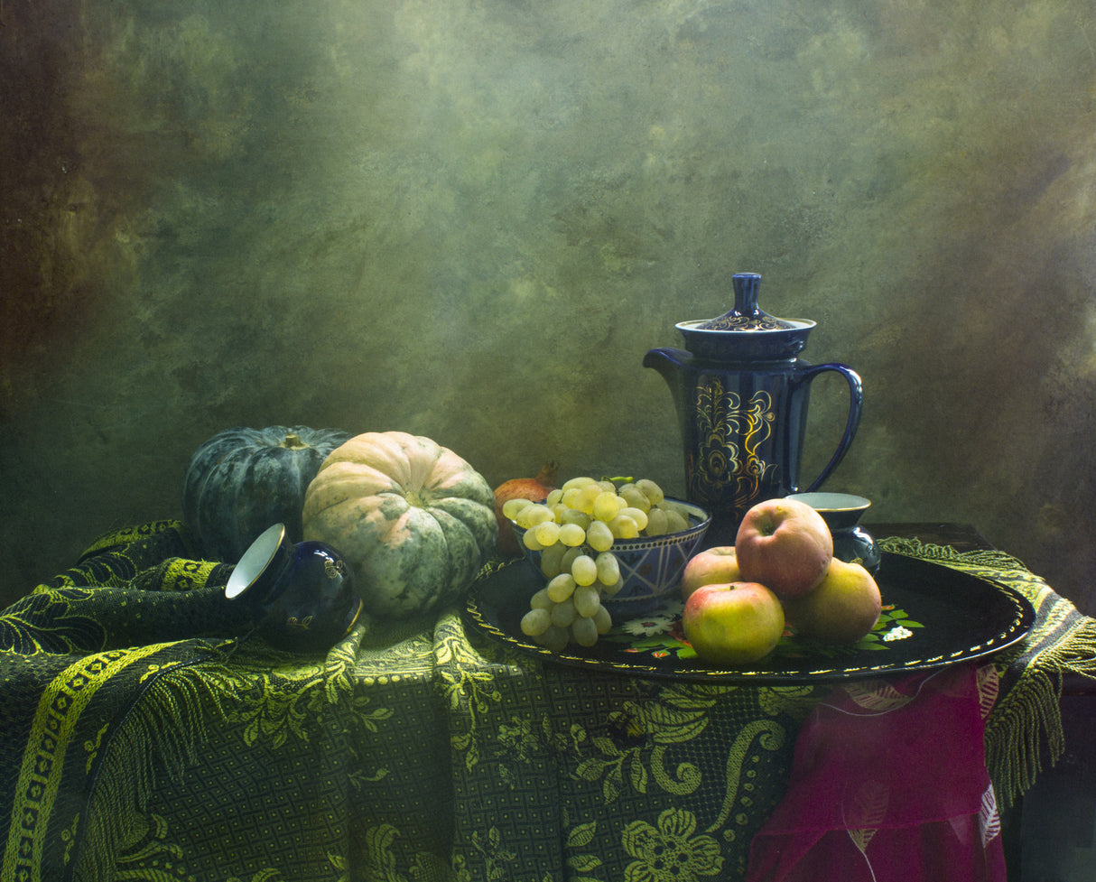 Still life with blue Vases Poster och Canvastavla